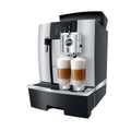 JURA GIGA X3(c) Aluminium (EA) koffiemachine zakelijk vooraanzicht met latte macchiato 7610917153978 Arte dell' espressO