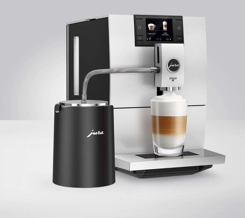 JURA Glacette Zwart met JURA ENA en Latte Macchiato Arte dell' espressO 7610917241675