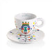 Pascale Marthine Tayou - 2 cappuccino kop - en - schotelsilly servies