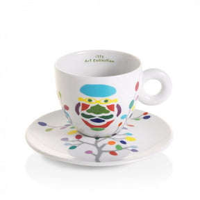 Pascale Marthine Tayou - 6 cappuccino kop-en-schotels illy servies Illy 6 stuks