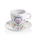 Pascale Marthine Tayou - 6 cappuccino kop - en - schotelsilly servies