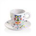 Pascale Marthine Tayou - 6 cappuccino kop - en - schotelsilly servies