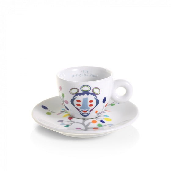 Pascale Marthine Tayou - 6 espresso kop - en - schotelsilly servies