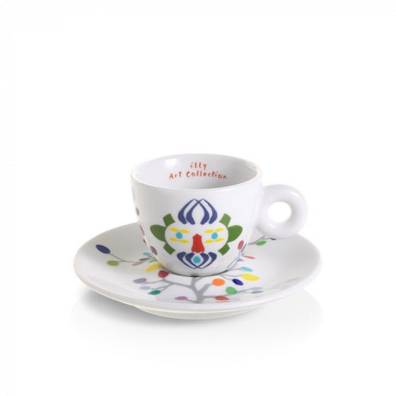 Pascale Marthine Tayou - 6 espresso kop - en - schotelsilly servies