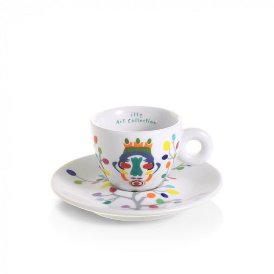 Pascale Marthine Tayou - 6 espresso kop - en - schotelsilly servies