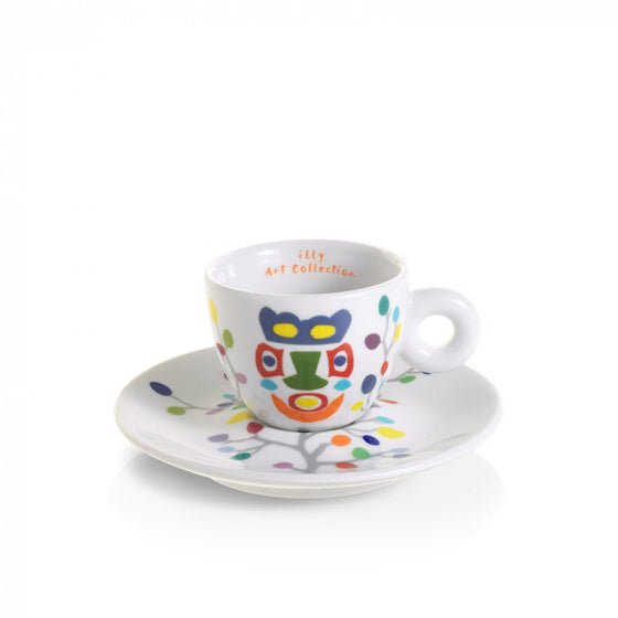 Pascale Marthine Tayou - 6 espresso kop - en - schotelsilly servies