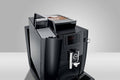 JURA WE6 Piano Black - Zwart (EA) espressomachine vooraanzicht gekanteld waterreservoir Arte dell' espressO 7610917154173